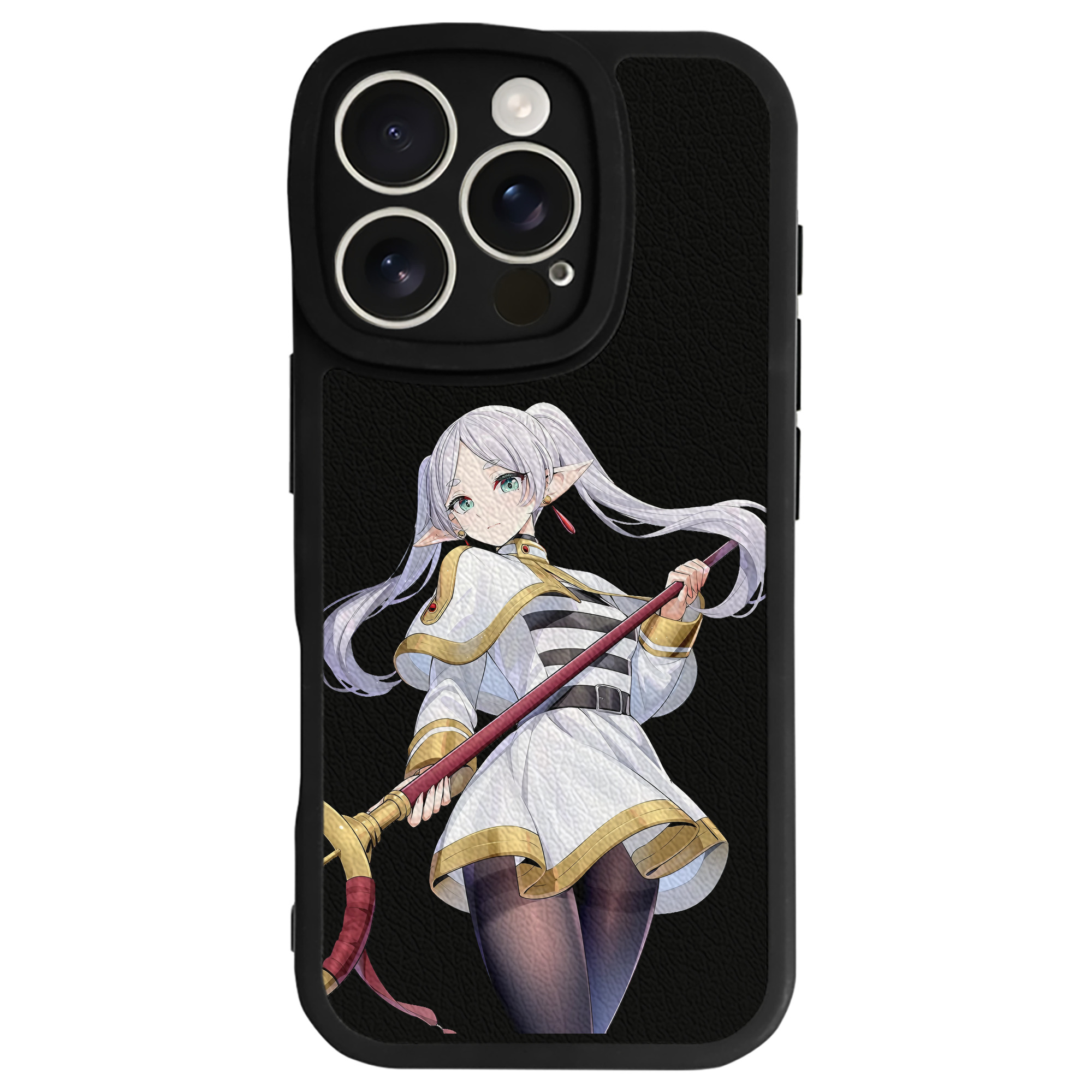 （画像用） 葬送のフリーレン Frieren 【iPhone 16シリーズ対応】シリコンスマホケース（レザー調） 材質：シリコン
